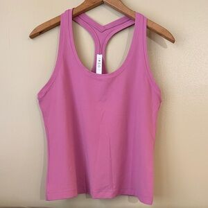 Lululemon Cool Racerback Waist-length Tank Dusty Pink Size 12 (size tag attached